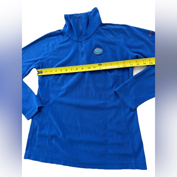 Columbia 1/4 Zip Women’s M Blue Fleece Florida Gators Pullover High Neck - Picture 7 of 8